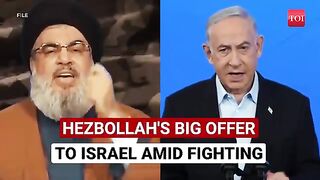 Hezbollah's Direct Offer To Israel Amid All-Out War Fears; 'Support For Hamas In Gaza...' - Watch