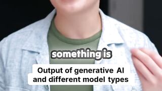 Output of generative AI and different model types(.