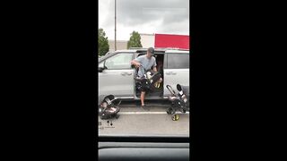 Triplet dad solves stroller problem!