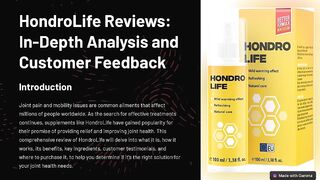 HondroLife Reviews
