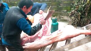 2 Giant Pigs for Smoked Meat | Chinese New Year | Traditional Village Life