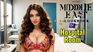 AI Lookbook Model Video-Arabian-Hospital Room