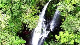 The very beautiful waterfall on Bukit Embun Sedampah, West Lampung