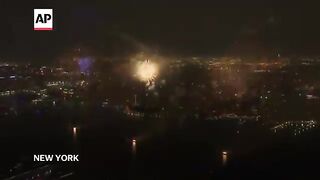 Americans describe significance of July 4th as fiery fireworks over New York mark U.S. independence