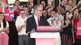 'We did it' Starmer speaks to supporters as UK Labour Party sweeps to power in historic election win