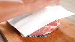 Ein koreanischer Koch hat mir diesen Schweinefleisch-Trick beigebracht! So einfach und lecker.