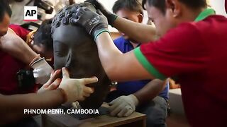 Fourteen looted statues return to Cambodia from the Metropolitan Museum of Art