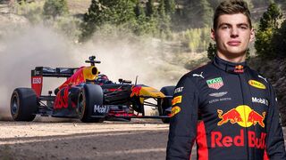 Max Verstappen Drives F1 Car in The Rocky Mountains