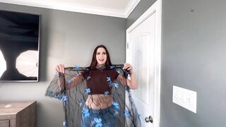 4k Transparent Fashion Trend_ Butterfly Top!