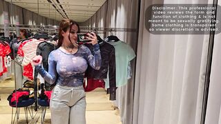 Transparent Try On Haul _ No Bra See-Through Tops