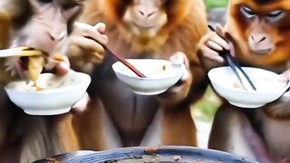 Are you hungry #Monkey #Monkey brother is here