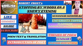 Stopping by Woods on a Snowy Evening #Poem #RobertFrost