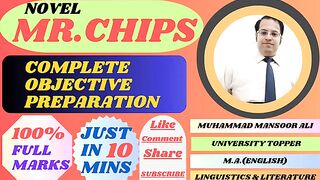 MR.CHIPS (100% SUCCESS IN ENGLISH OBJECTIVE PAPER)