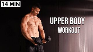 14 MIN UPPER BODY Workout With Dumbbells