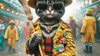 cat celebrating chimney sweep festival  / cat celebrating chimney sweep festival 2024.#cat#cutecat#kitten#kitty#catlover