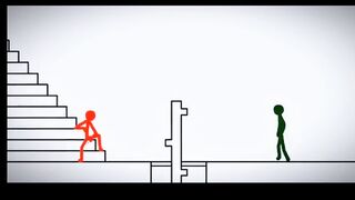 stickman green vs red epic battle