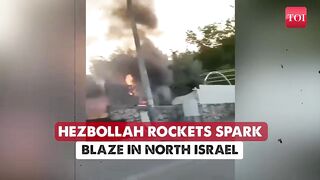 Hezbollah's Rocket Fury 'Burns' Israel's Kiryat Shmona; Two IDF Soldiers Bear The Brunt.