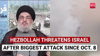 'Won't Spare Israel, Won't Stop Attacks'_ Hezbollah's Big Threat After Firing 300 Rockets _ Watch.