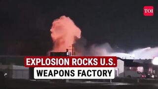 Big Blast At U.S. Arms Factory; One Missing, Two Injured As Fire Engulfs Missile Production Centre.