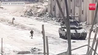 Hamas Fighters Run To Israeli Tank, Plant Explosives & Then This Happened _ Daring Attack On Cam.