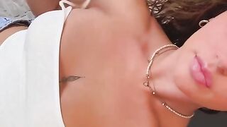 Beautiful women show  boobs