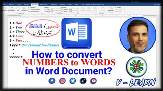 How to Convert NUMBERS to WORDS in Microsoft Word in Urdu/Hindi | Change Number to Word in MS Word