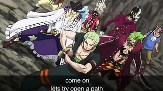 Zoro vs Admiral Fujitora Vs Mihawk __ One Piece Stampede 2