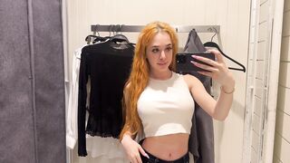 [4K] Transparent Clothing Haul with Chloe _ Sheer Dress