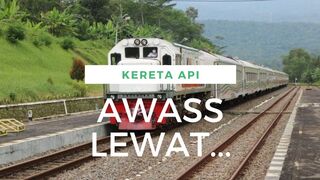 awas kereta api