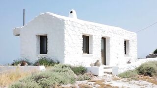 Unveiling Elegance Natural Stone Design in a White Mediterranean Home