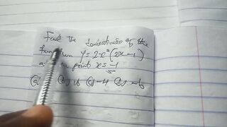 Find the derivative of the function..Y= 2x²(2x -1)...