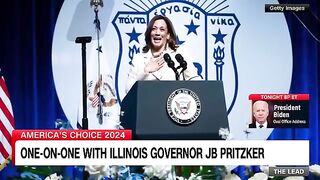 Gov. JB Pritzker was asked if Harris has contacted him to be VP nominee. Hear his response