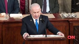Iran’s useful idiots’: Netanyahu calls out protesters during speech to Congress