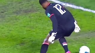 Impossible saves football goal keeper