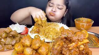 Spicy ???????? food ... watch her eat till,,,