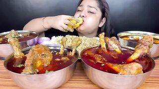 Watch her eat all that spicy ???????? food