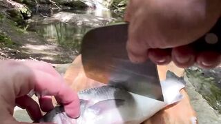 Sea Bass on a Stone Stove