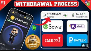 Hamster Kombat Withdrawal In Nepal - Full Process | Hamster Kombat In Nepal | esewa Earning App