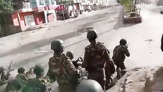 Bangladesh Army indiscriminate firing on unarmed quota protesting students, Quota Movement, Bangladesh.