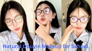 Natural douyin makeup for school