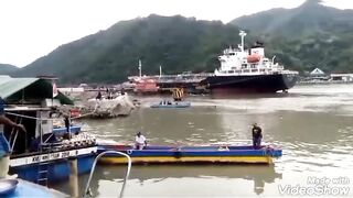 Suasana Pagi hari di TPI Kampung Tenda Prov.Gorontalo