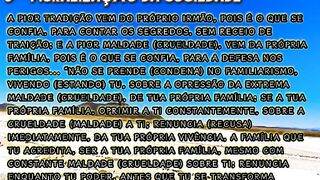 PARTE 9 - MORALIZAÇÃO DA SOCIEDADE ~ NÃO SE PRENDE (CONDENE) NO FAMILIARISMO