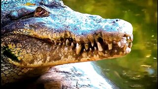 Watch the giant saltwater crocodile