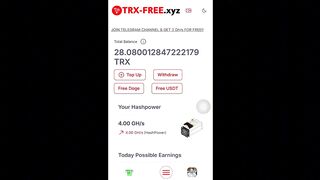 2,000 FREE TRX In 2 Days - Free Trx mining site 2024 | no minimum withdraw