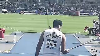 Arshad Nadeem of Pakistan in Action at Parace Dimond League Olympics 2024 - Febspot