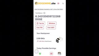 NO MINIMUM WITHDRAW ~ 6.00 DOGE In 2 SEC Free Dogecoin Mining Site 2024