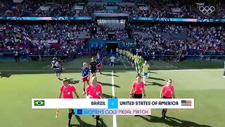 USA defeat Brazil to win the gold medal in women's football  Paris 2024 highlights