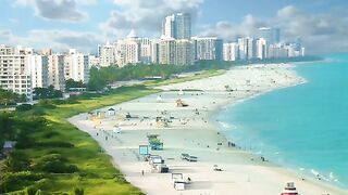 The Miami beach in future