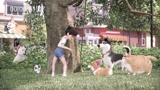 MOCO And Yummy | Flying MOCO | The Homeless Doggie Puppy Wandering Story | Flying MOCO Shorts Hilarious Flying Dog MOCO