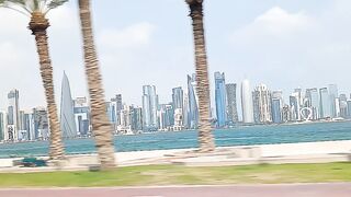 Doha Bay Road Qatar #dohabay #doha #dohaqatar #qatar #qatarlife #qatarcorniche #viralvideo #viral